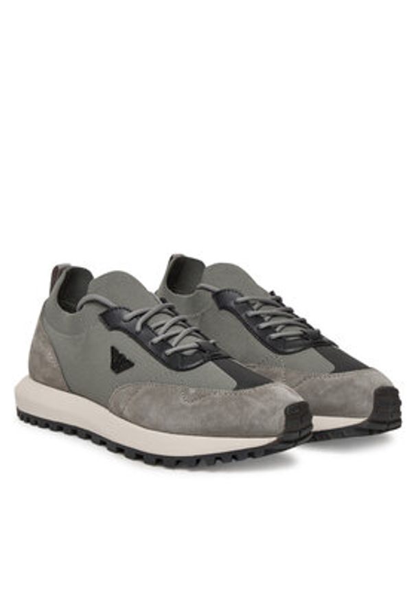 Emporio Armani Sneakersy X4X659 XR105 U558 Szary. Kolor: szary. Materiał: materiał