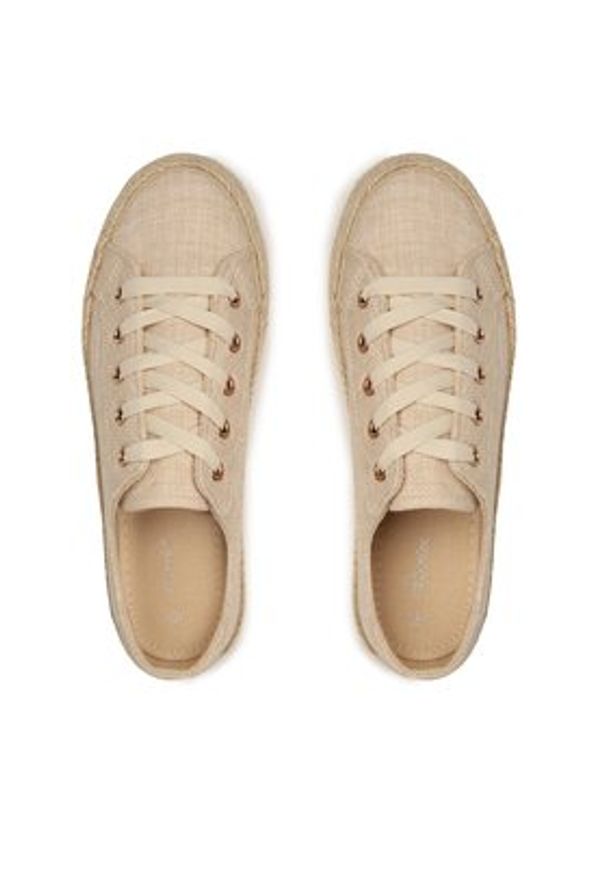 DeeZee Espadryle WSK1576-01 Beżowy. Kolor: beżowy. Materiał: materiał