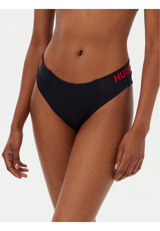 Hugo - HUGO Dół od bikini Dotti 50540214 Czarny. Kolor: czarny. Materiał: syntetyk