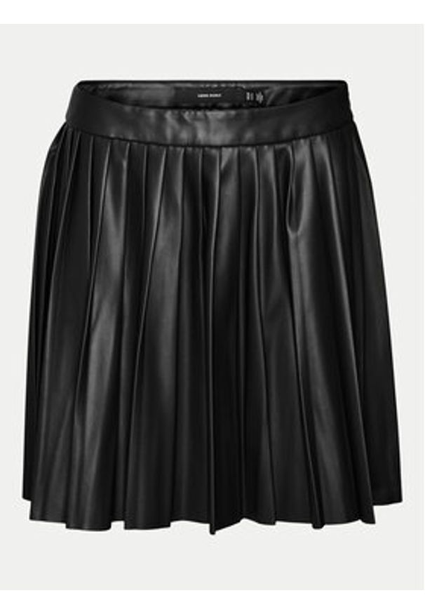 Vero Moda Spódnica z imitacji skóry Naomielly 10316312 Czarny Regular Fit. Kolor: czarny. Materiał: skóra