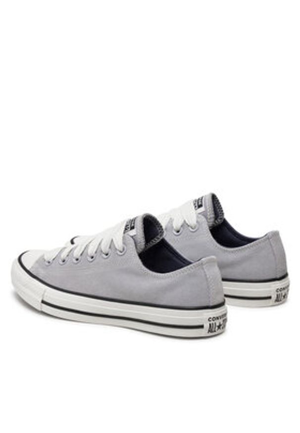 Converse Trampki Chuck Taylor All Star Suede A10417C Szary. Kolor: szary. Materiał: zamsz, skóra