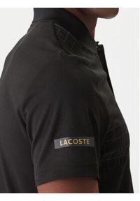 Lacoste Polo DH4777 Czarny Regular Fit. Typ kołnierza: polo. Kolor: czarny. Materiał: syntetyk #4