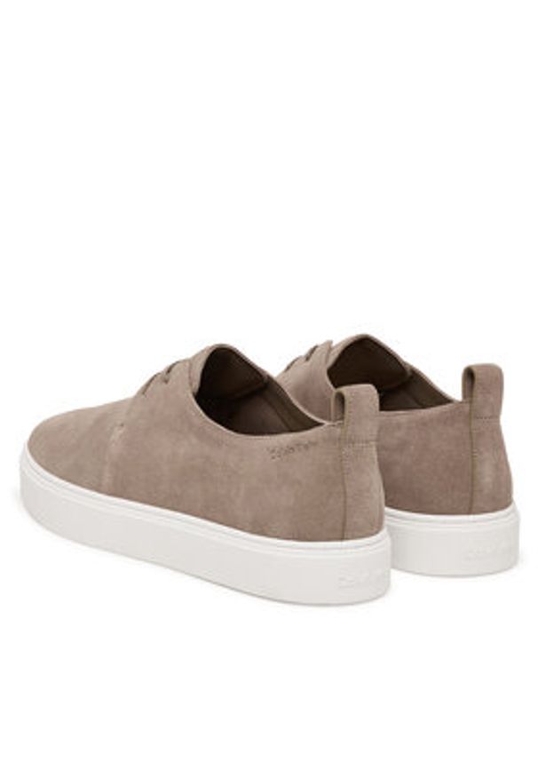 Calvin Klein Sneakersy Hybrid Clean Cup Derby Su HM0HM02078 Beżowy. Kolor: beżowy. Materiał: zamsz, skóra