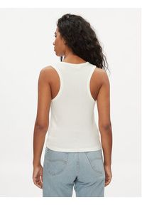 Lee Top 112350212 Écru Slim Fit. Materiał: bawełna