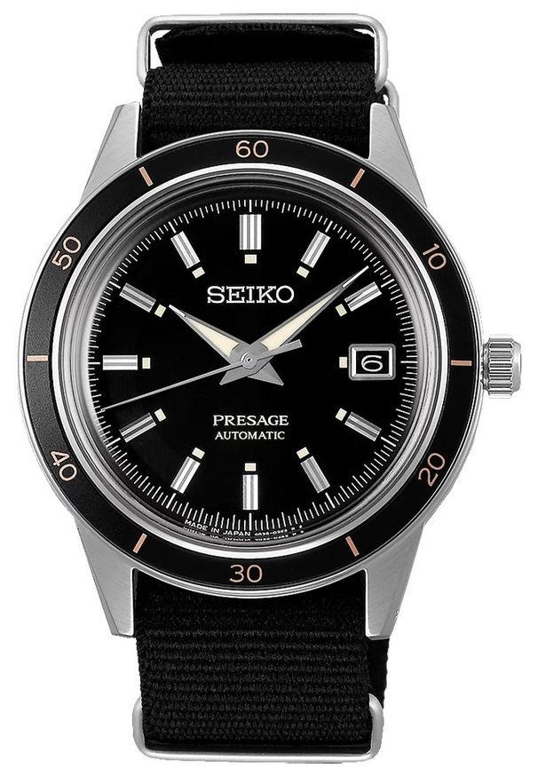 Seiko - Zegarek Męski SEIKO Automatic Style60’s Presage SRPG09J1. Styl: klasyczny