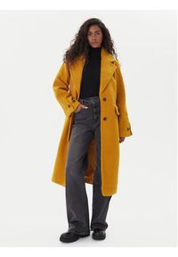 Vero Moda Płaszcz zimowy Anny Jolie 10333555 Żółty Regular Fit. Kolor: żółty. Materiał: syntetyk. Sezon: zima