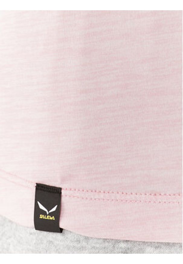 Salewa Koszulka techniczna Puez 26538 Różowy Regular Fit. Kolor: różowy. Materiał: syntetyk