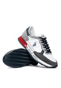 Sneakersy męskie białe U.S. Polo Assn. CLEEF001-WHI-DBL. Kolor: biały. Sezon: jesień, lato