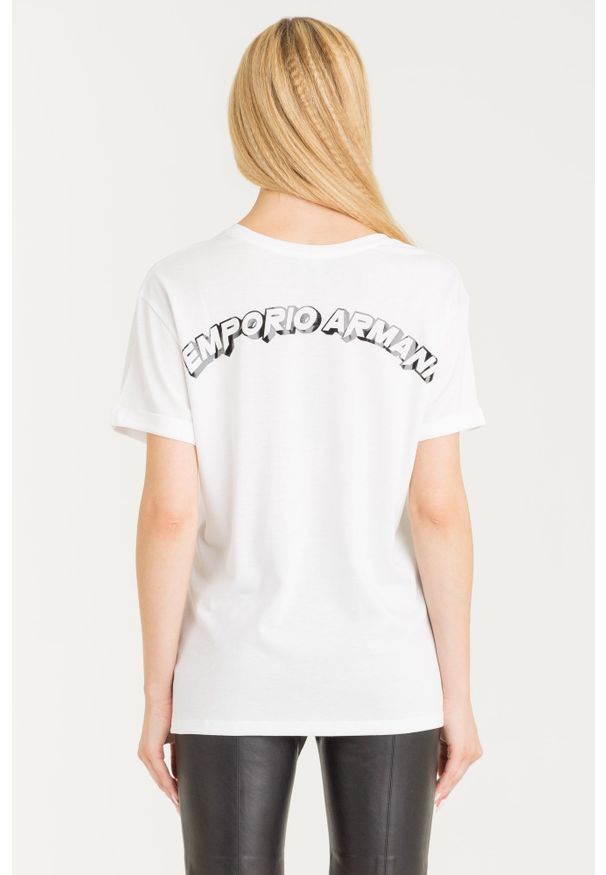Emporio Armani - T-SHIRT EMPORIO ARMANI. Materiał: materiał. Wzór: nadruk