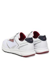 TOMMY HILFIGER - Tommy Hilfiger Sneakersy Yukon Mix FM0FM05833 Biały. Kolor: biały. Materiał: skóra #6