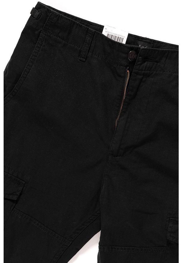 Lee - LEE SPODNIE MĘSKIE FATIGUE PANT BLACK L73ACJ01 112120319. Materiał: materiał, tkanina. Wzór: jednolity