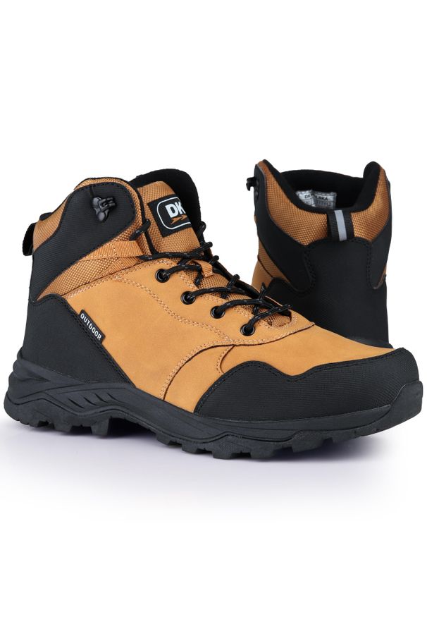 Buty męskie trekkingowe wysokie sportowe DK DIABLO. Kolor: czarny, brązowy, wielokolorowy