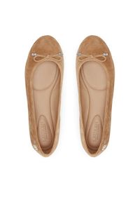 Lauren Ralph Lauren Baleriny 802943066001 Brązowy. Kolor: brązowy. Materiał: zamsz, skóra