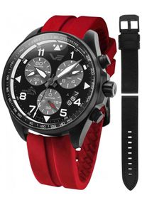 Zegarek męski Vostok Europe 6S30-325C744SR czerwony. Kolor: czerwony #1