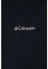 columbia - Columbia bluza damska kolor czarny gładka. Okazja: na co dzień. Kolor: czarny. Materiał: dzianina. Długość rękawa: raglanowy rękaw. Długość: krótkie. Wzór: gładki. Styl: casual #2