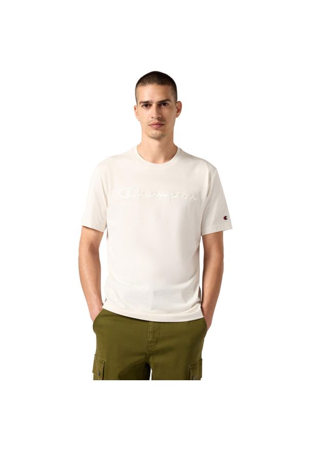 Koszulka męska Champion SS Tee 220273. Kolor: biały