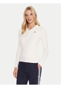 Lacoste Polo DF5281 Beżowy Slim Fit. Typ kołnierza: polo. Kolor: beżowy. Materiał: bawełna