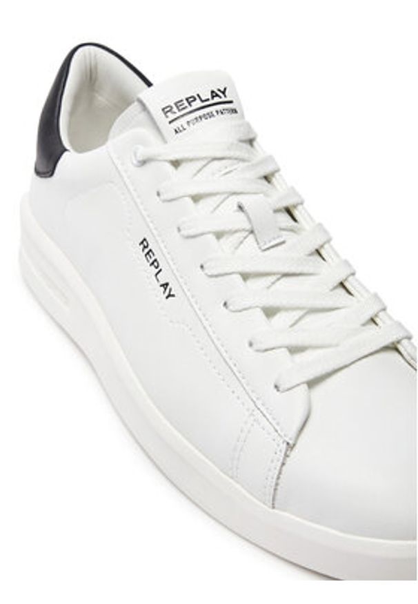 Replay Sneakersy GMZ4O .000.C0014L Biały. Kolor: biały. Materiał: skóra