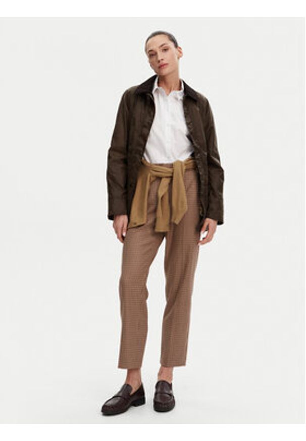 Barbour Kurtka przejściowa Beadnell LWX0667BR31 Brązowy Regular Fit. Kolor: brązowy. Materiał: bawełna