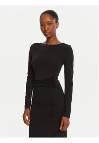 KAOS Sukienka koktajlowa Abiti RI1MA002 0001 Czarny Slim Fit. Kolor: czarny. Materiał: syntetyk. Styl: wizytowy #4