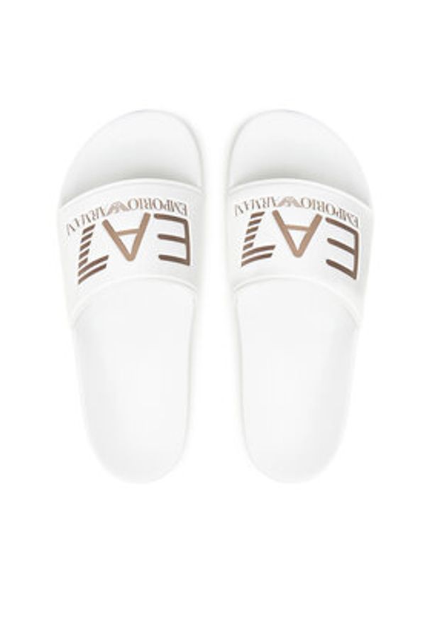 EA7 Emporio Armani Klapki 7X000108 AF15118 MZ095 Biały. Kolor: biały