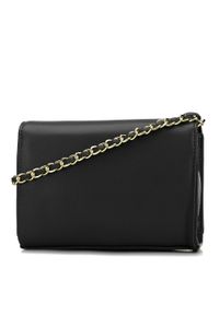 Wittchen - Damska listonoszka z ekoskóry na łańcuszku mała czarna. Kolor: czarny. Wzór: haft, geometria. Dodatki: z haftem. Materiał: skórzane. Rozmiar: małe. Styl: elegancki, wizytowy #2