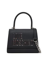 Love Moschino - LOVE MOSCHINO Torebka JC4024PP1NKD000B Czarny. Kolor: czarny. Materiał: skórzane