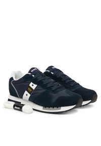Blauer Sneakersy S5QUEENS01/MES-NVY/WHI Granatowy. Kolor: niebieski. Materiał: materiał #6