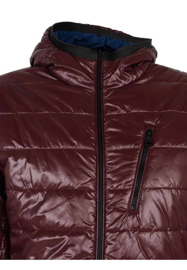 Geox Kurtka "Renan" | M2620P TC168 | Mężczyzna | Niebieski, Bordowy. Okazja: na co dzień, na spacer. Typ kołnierza: kaptur. Kolor: niebieski, czerwony, wielokolorowy. Materiał: poliamid, poliester. Styl: casual, elegancki