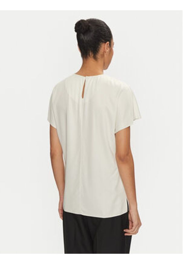 Calvin Klein Bluzka K20K207839 Écru Regular Fit. Kolor: kremowy. Materiał: wiskoza