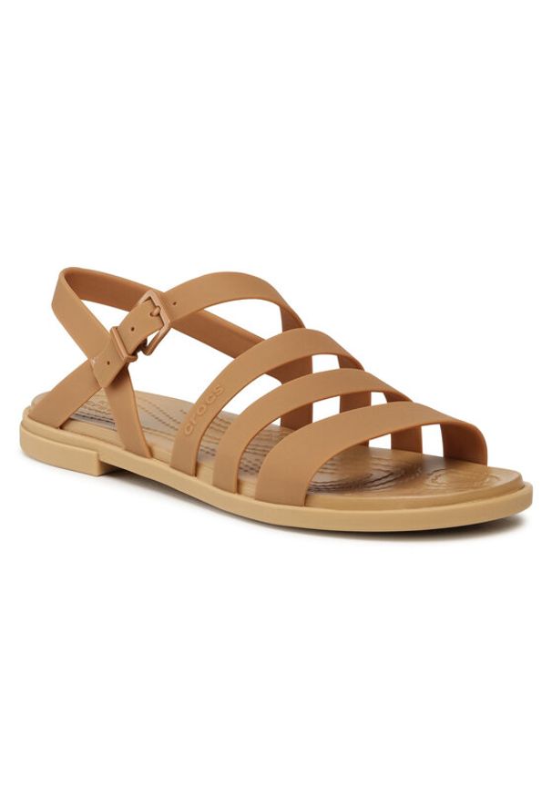 Crocs Sandały Tulum Sandal W 206107 Brązowy. Kolor: brązowy