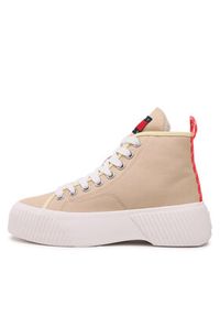 Tommy Jeans Sneakersy Vulc Plat. Canvas Mc EN0EN02091 Beżowy. Kolor: beżowy. Materiał: materiał #4