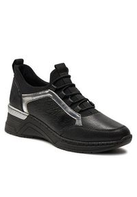 Rieker Sneakersy N4379-01 Czarny. Kolor: czarny. Materiał: skóra #7