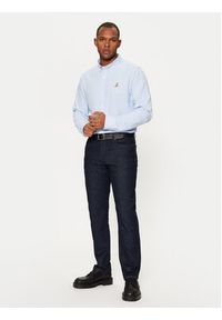 Brave Soul Koszula MSH-230CLAUDIANB Niebieski Slim Fit. Kolor: niebieski. Materiał: bawełna