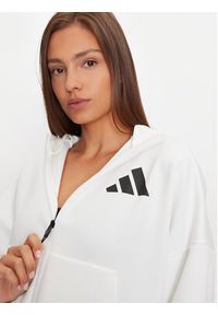 Adidas - adidas Bluza Z.N.E. JE7849 Biały Loose Fit. Kolor: biały. Materiał: bawełna