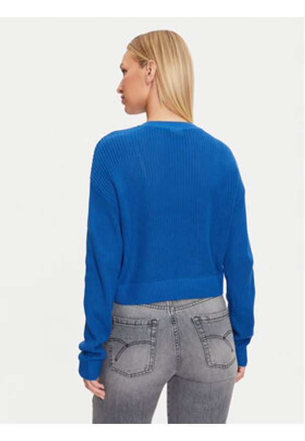 Noisy may - Noisy May Sweter Maysa 27021536 Niebieski Relaxed Fit. Kolor: niebieski. Materiał: syntetyk, bawełna