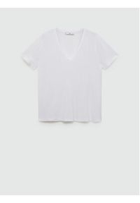 mango - Mango T-Shirt Vispi 77070580 Biały Relaxed Fit. Kolor: biały. Materiał: wiskoza #5