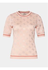 Guess Sweter Rosie W4GR05 Z3D60 Różowy Regular Fit. Kolor: różowy. Materiał: wiskoza #2