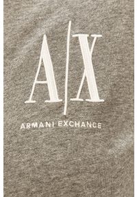 Armani Exchange bluza. Okazja: na co dzień. Kolor: szary. Styl: casual #3