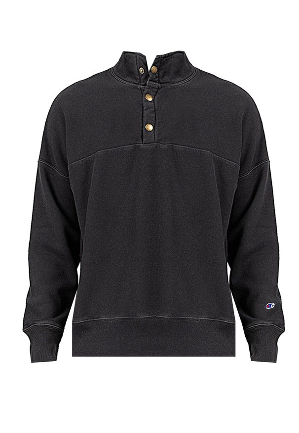 Champion Bluza | 216490 | Mężczyzna | Czarny. Okazja: na co dzień. Typ kołnierza: kołnierzyk stójkowy. Kolor: czarny. Materiał: poliester, bawełna. Styl: casual