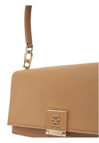 TOMMY HILFIGER - Tommy Hilfiger Torebka Th Her Med Crossover AW0AW17216 Brązowy. Kolor: brązowy. Materiał: skórzane #3