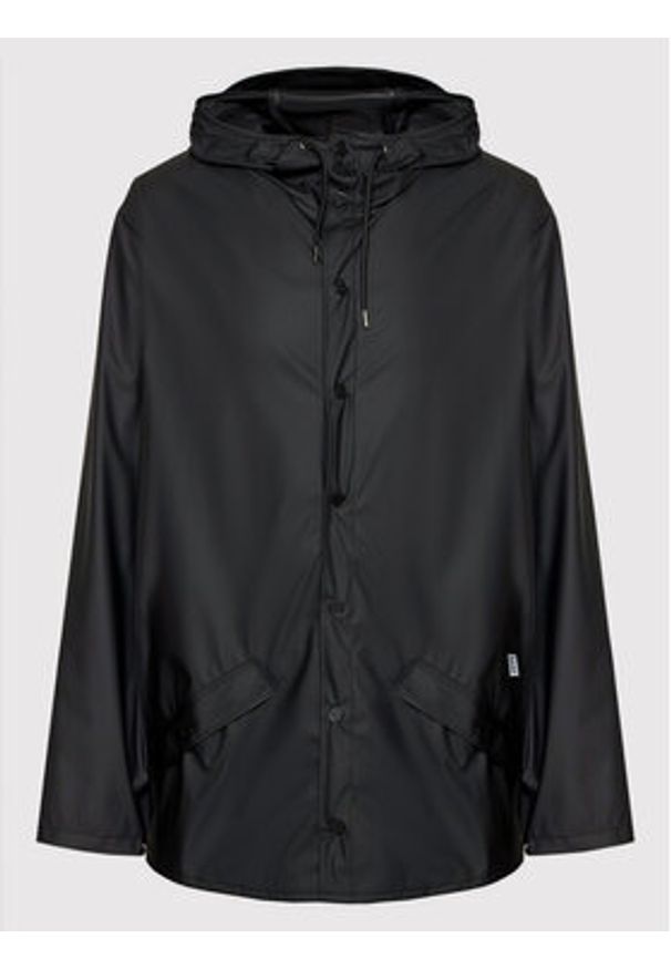 Rains Kurtka przeciwdeszczowa Unisex 12010 Czarny Regular Fit. Kolor: czarny. Materiał: syntetyk