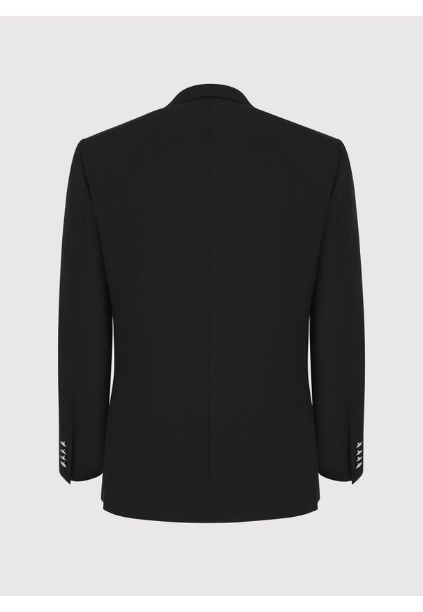 Pako Lorente - PAKO LORENTE – Czarna casualowa marynarka męska. Okazja: na co dzień. Kolor: czarny. Wzór: gładki. Styl: casual