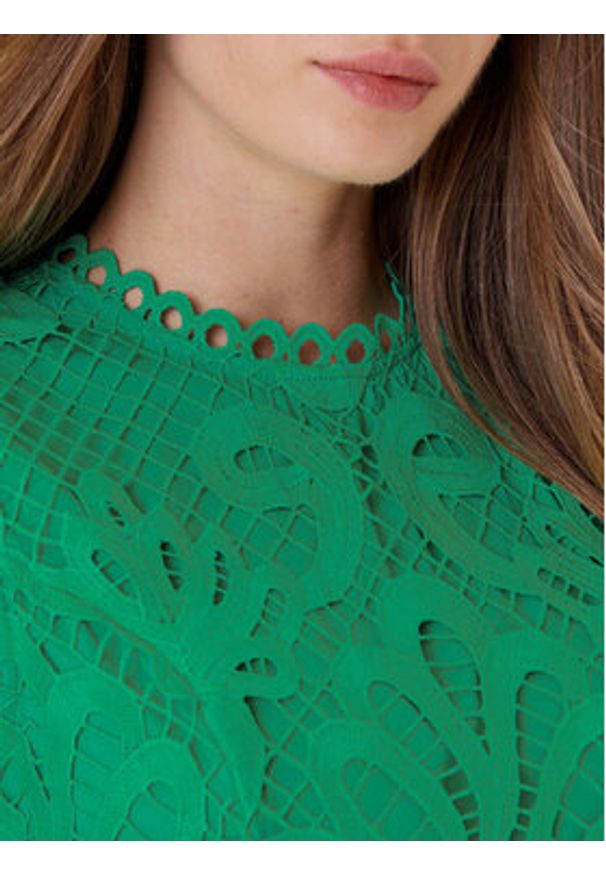 Morgan Sukienka koktajlowa 241-ROSLI Zielony Regular Fit. Kolor: zielony. Materiał: syntetyk. Styl: wizytowy