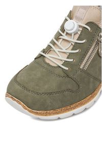 Rieker Półbuty N42G0-52 Zielony. Kolor: zielony. Materiał: materiał #7