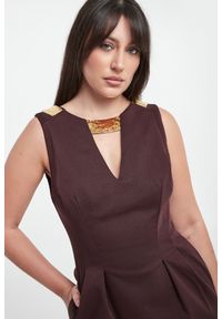 Elisabetta Franchi - Sukienka damska z gabardyny ELISABETTA FRANCHI #3