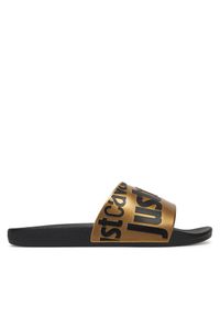 Klapki Just Cavalli. Kolor: czarny