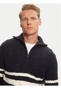 Guess Sweter M4BR12 Z3HA2 Granatowy Regular Fit. Kolor: niebieski. Materiał: syntetyk #3