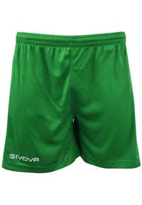 Spodenki krótkie Givova One zielone. Kolor: zielony. Długość: krótkie. Sport: piłka nożna #1