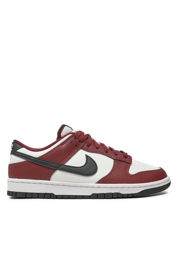 Nike Sneakersy Dunk Low FZ4616 600 Bordowy. Kolor: czerwony. Materiał: skóra